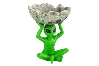 Ashtray, ceramic Alien Meteor, 11x11x 14cm