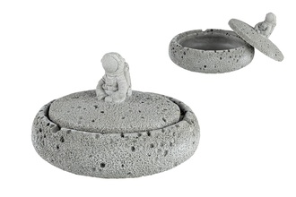 Ashtray, cement astronaut, Ø 15.5cm, h. 10.5cm