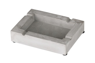 Angelo ashtray, cement gray, 15.5x 11.5x 3.2cm