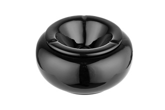 Angelo wind ashtray, ceramic black, Ø 23cm