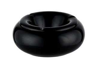 Angelo wind ashtray, ceramic black, Ø 18cm