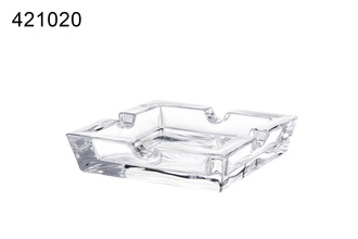 Angelo ashtray, glass, 14.8x 14.8x 3.5cm