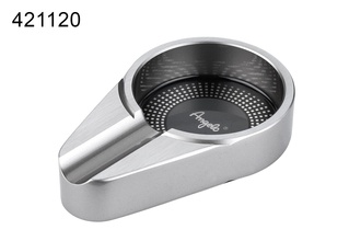 Angelo cigar ashtray, aluminum grey 1 shelf, 14x 9x 2.5cm