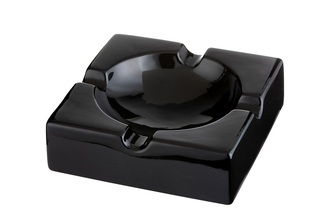 Angelo cigar ashtray, ceramic 4 shelves, 21x 21x 6.8cm