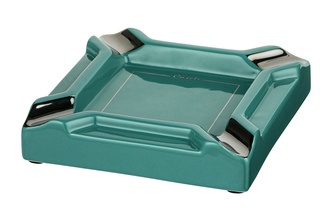 Caseti cigar ashtray, ceramic petrol 4 shelves, 20x 20x 4cm