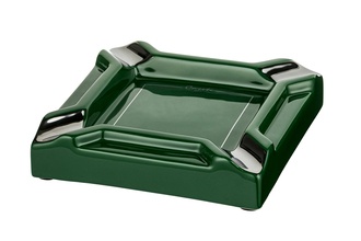 Caseti cigar ashtray, ceramic green, 20x 20x 4cm