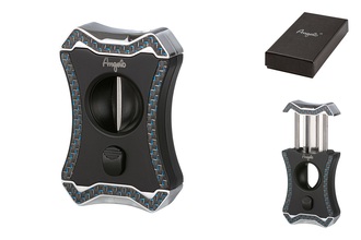 Angelo Cutter Metal V Cut Black/Blue Carbon, Ring 54