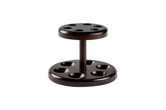 Pipe stand wood brown 6 