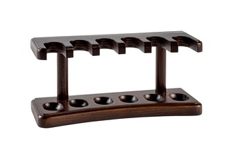 Pipe stand wood brown 6 