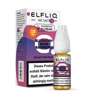 ELFBAR Elfliq SALT Liquid Blueberry Sour Raspberry 10mg 10ml