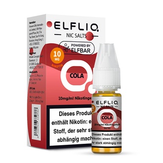 ELFBAR Elfliq SALT Liquid Cola 10mg 10ml