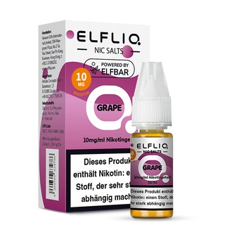 ELFBAR Elfliq SALT Liquid Grape 10mg 10ml