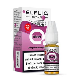 ELFBAR Elfliq SALT Liquid Grape 20mg 10 ml