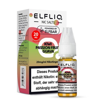 ELFBAR Elfliq SALT Liquid KiwiPassionFruitGuava 20mg 10ml