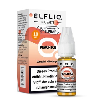 ELFBAR Elfliq SALT Liquid Peach Ice 10mg 10ml