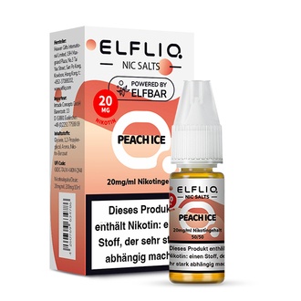 ELFBAR Elfliq SALT Liquid Peach Ice 20mg 10ml