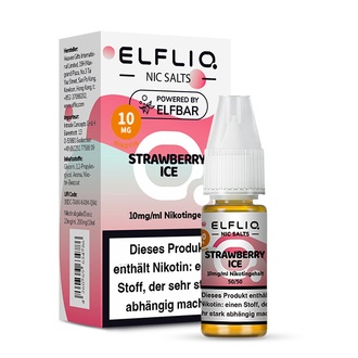 ELFBAR Elfliq SALT Liquid Strawberry Ice 10mg 10ml