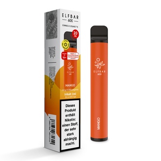 ELFBAR Einweg E-Zigarette Mango 20mg/ml ca.600 Züge