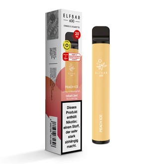 ELFBAR Einweg E-Zigarette Peach Ice 20mg/ml ca.600 Züge