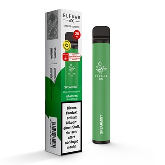 ELFBAR Einweg E-Zigarette Spearmint 20mg/ml ca.600 Züge