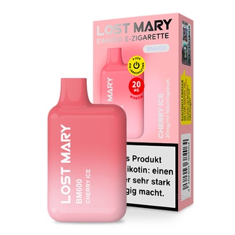 ELFBAR Lost Mary Einweg E-Zigarette BM600 Cherry Ice 20mg/ml ca. 600 Züge