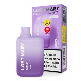 ELFBAR Lost Mary Einweg E-Zigarette BM600 Grape 20mg/ml ca. 600 Züge