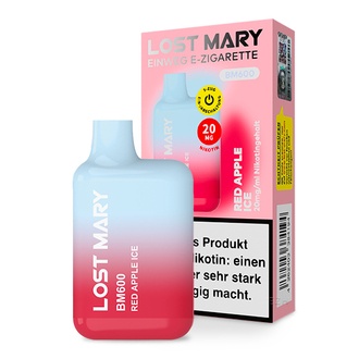 ELFBAR Lost Mary Einweg E-Zigarette BM600 Red Apple Ice 20mg/ml ca. 600 Züge