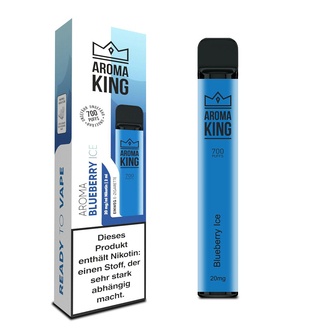 AROMA KING Einweg-E-Zigarette Blueberry Ice 20mg/ml ca. 700 Züge