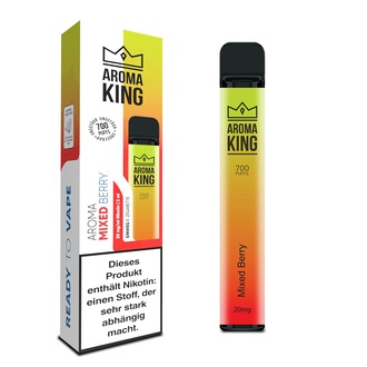 AROMA KING Einweg-E-Zigarette Mixed Berry 20mg/ml ca. 700 Züge