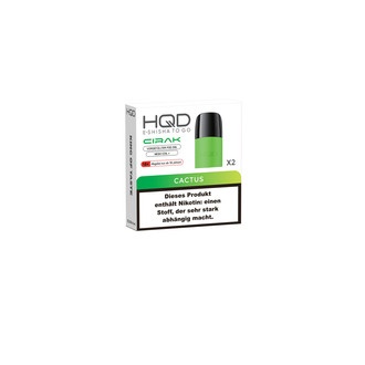 2x HQD Cirak Pod Cactus 18mg/ml ca 600 Züge/Pod