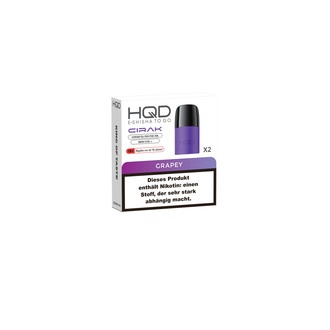 2x HQD Cirak Pod Grapey 18mg/ml ca 600 Züge/Pod