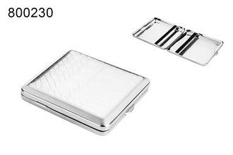 Angelo cigarette case 18, 85mm metal chrome, rubber 