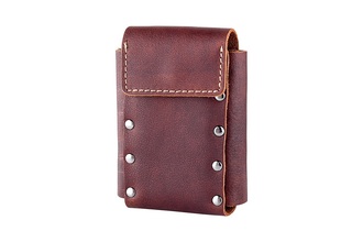 Angelo cigarette box Leather, brown