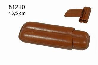 Angelo Cigar Case brown 2pcs, Imitation, 13cm/23mm