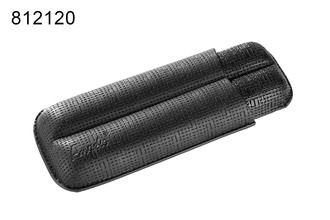 Angelo Cigar Case black 2pcs, Imitation, 16cm