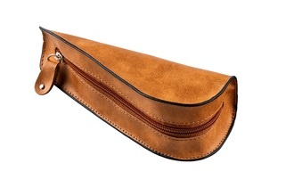 Pipe bag for one pipe, PU light brown