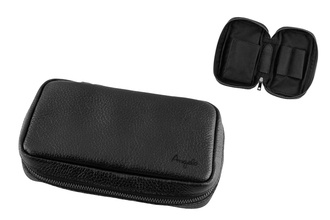 Angelo Pipebag Leather 2pcs, Black