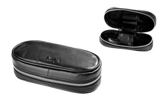 Angelo Pipe Bag leather black, 2pcs