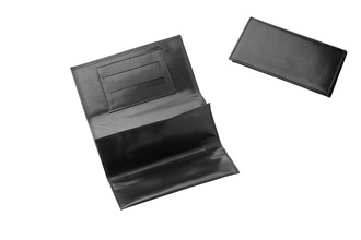 Angelo tobacco pouch Leather, black, Doublewindow