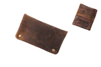 Angelo RYO Pouch antik leahter Brown 9x15,5cm