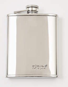 Zippo 2005268 Hip flask, polished chrome metal, 6oz 