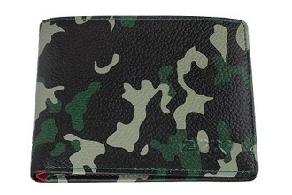 Zippo 2006026 Geldbeutel Leder, grün Camouflage