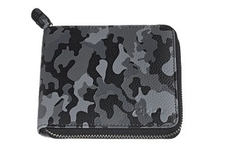 Zippo 2006054 Geldbeutel Leder, grau Camouflage