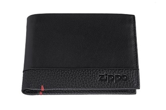 Zippo 2006021 Geldbeutel Nappa Leder, schwarz