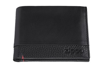 Zippo 2006023 Geldbeutel Nappa Leder, schwarz