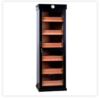 Brands Humidor Cabinet black 178x56x42cm