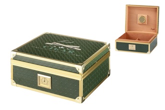 Angelo Humidor Alu Green 26x22x11,5cm