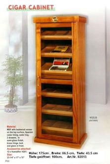 Angelo Humidor Schrank braun 175 x 66,5 x 43,5 cm