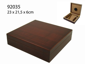 Angelo Humidor Rotbraun 23x21,5x6cm