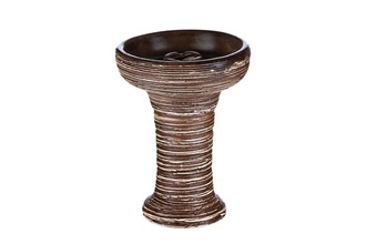 Shisha Bowl ceramic 1 hole brown